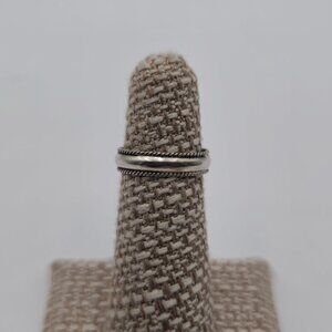 Size 4.75 Sterling Silver Braided Cute Toe Ring A2203